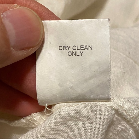 Olian Clothing Women's Cream 100% Cotyon Eyelet Dress with Black Trim Small - Picture 6 of 6